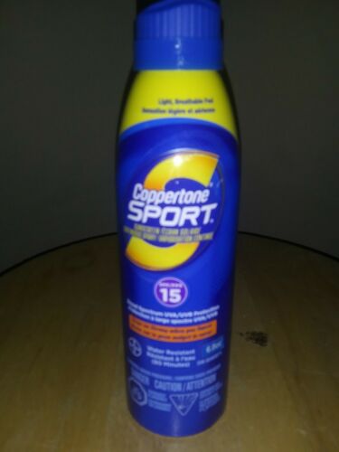 COPPERTONE SPORT-Spf 15-NEW-Water resistant-6 oz-(D20)