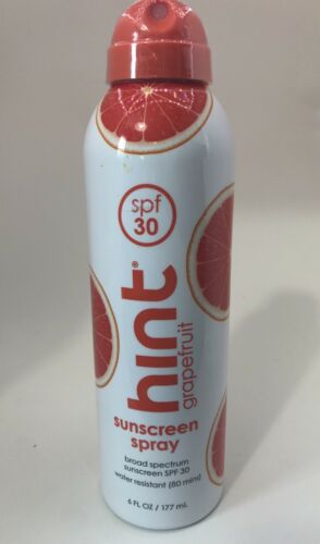 Hint Grapefruit Sunscreen Spray SPF 30 Full Size 6 oz New Sealed