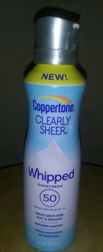 COPPERTONE Clearly Sheer Whipped Sunscreen-NEW-SPF 50-(D20)