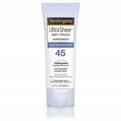 Neutrogena Sheer Dry-Touch Water Resistant Sunscreen Lotion w/ SPF 45,3 fl. Oz