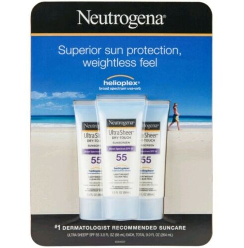 Neutrogena Ultra Sheer Dry Touch Sunscreen, SPF 55 3.0 fl. oz., 3 pk. BEST PRICE