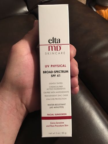 NIB Elta MD UV Physical Broad Spectrum SPF 41 3g/85g Lightly Tinted Exp 9/18