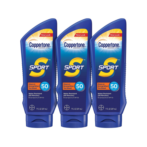 Coppertone SPORT Sunscreen Lotion Broad Spectrum SPF 50 Multipack 7 Fluid Ounce