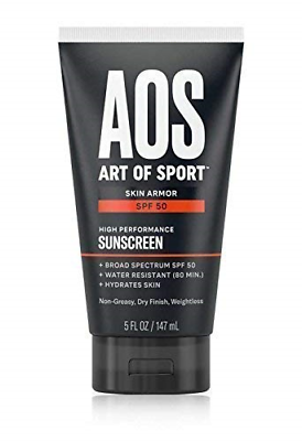 Art of Sport Skin Armor Sunscreen Lotion, Waterproof, SPF 50 Broad Spectrum and