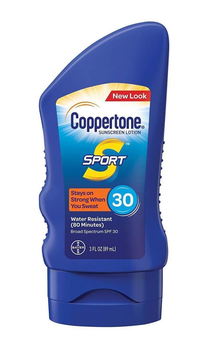 4PACK Coppertone Sport Sunscreen Lotion SPF 30, 3oz