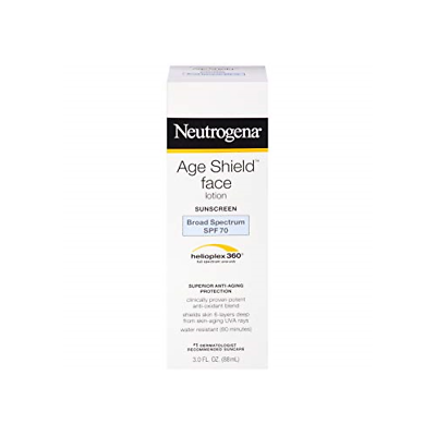 Neutrogena Age Shield Face Sunblock Lotion SPF 70 3 OZ (6 Packs)