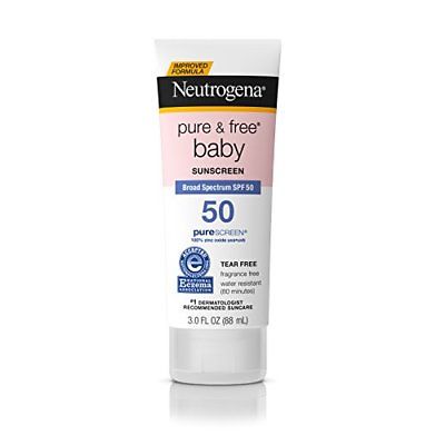 Neutrogena Pure & Free Baby Mineral Sunscreen Broad Spectrum SPF 50, 3 (6 Packs)