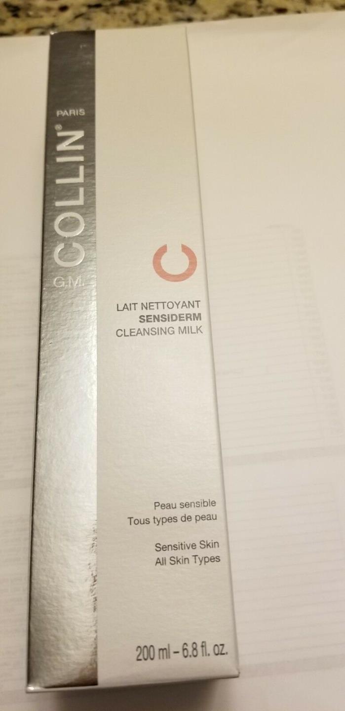 G.M. Collin Sensiderm Cleansing Milk 200 ml./6.8 oz New Exp. 10/2019