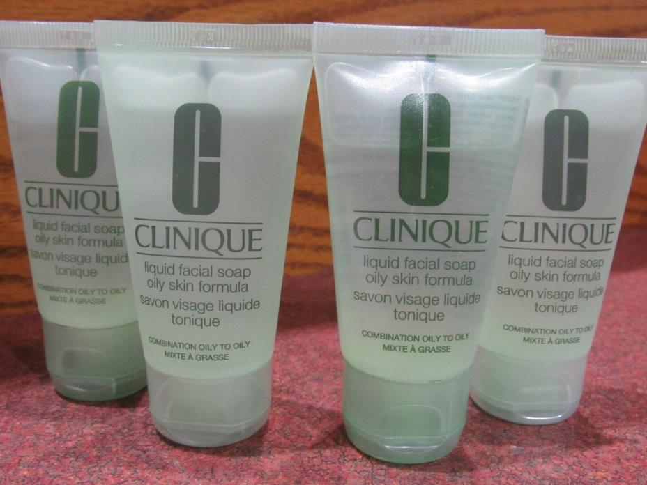 lot of 3 Clinique Liquid Facial Soap Oily formula Total 4 fl oz Fresh