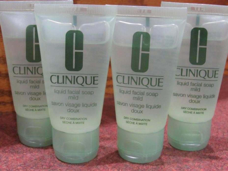 lot of 3 Clinique Liquid Facial Soap mild formula Total 4 fl oz Fresh