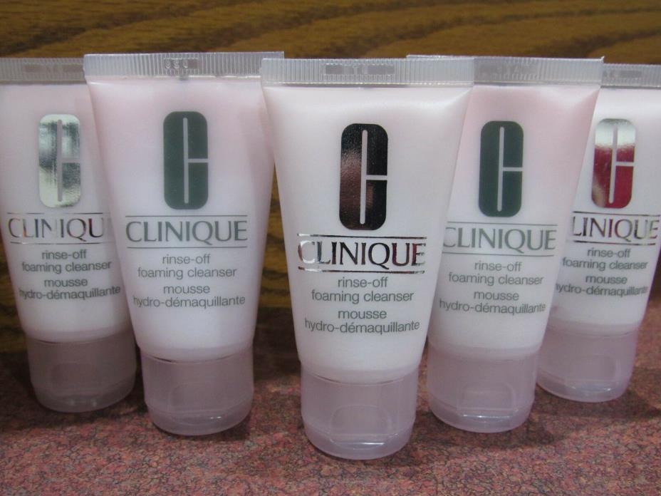 lot of 5 Clinique Rinse Off Foaming Cleanser total of 5 fl oz 150 ml Fresh