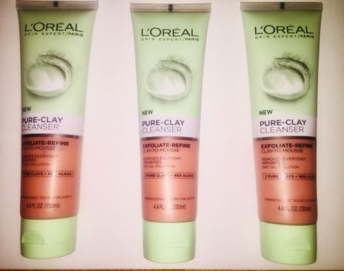LOreal Paris Skincare Pure Clay Cleanser Exfoliate and Refine 4.4 fl oz