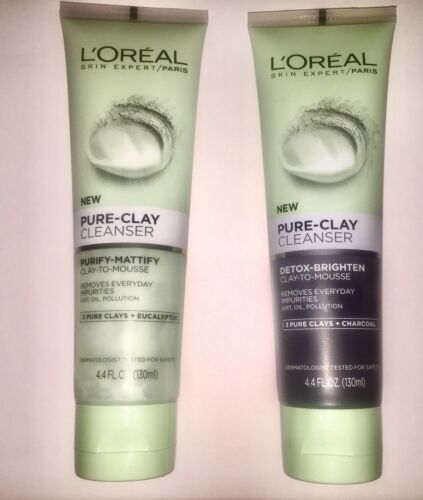 LOreal Paris Skincare Pure Clay Cleanser Detox-Brighten & purify-Mattify 4.4 oz