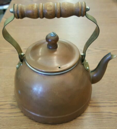 VTG Copper Bottom Tea Pot Kettle Unmarked