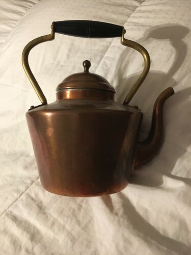 Vintage Whistling Copper Tea Kettle