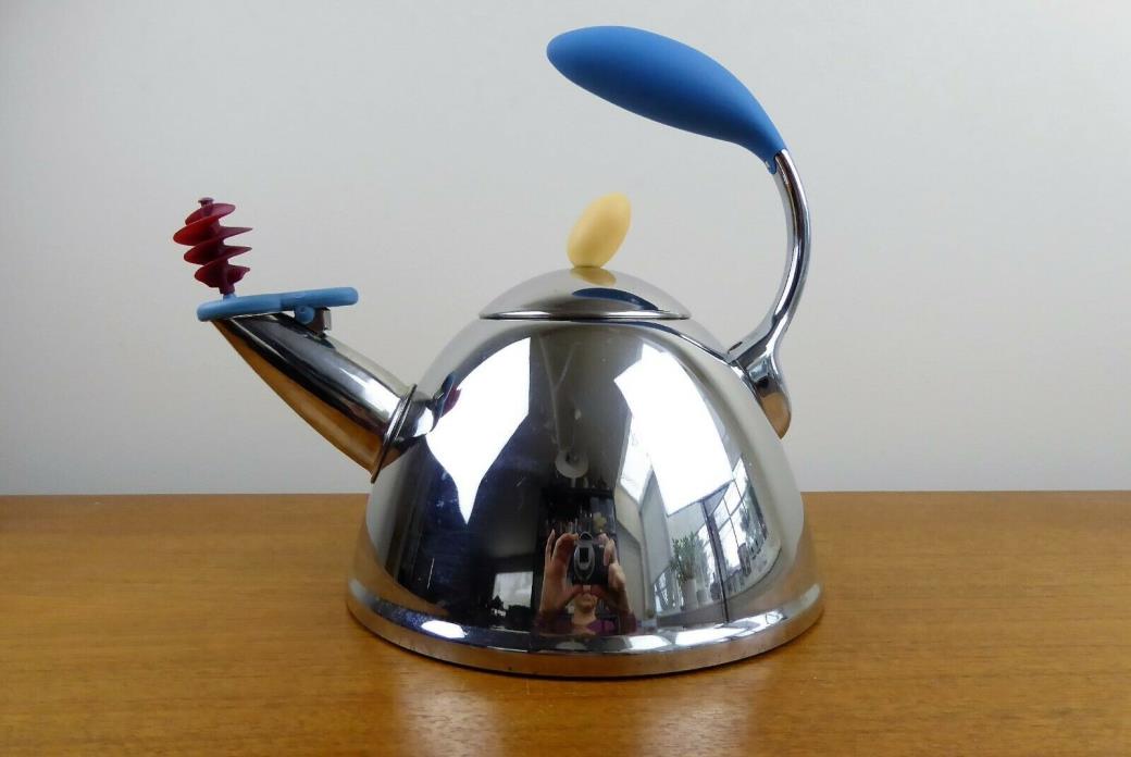 Vintage Michael Graves Whirly-gig Whistle Teapot Tea Pot Kettle - 1985 - GORGE