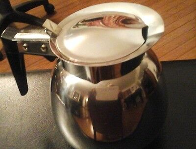 Stainless Steel Wide Mouth Decanter 64 oz Halco ~ Mirror Finish ~ NEW