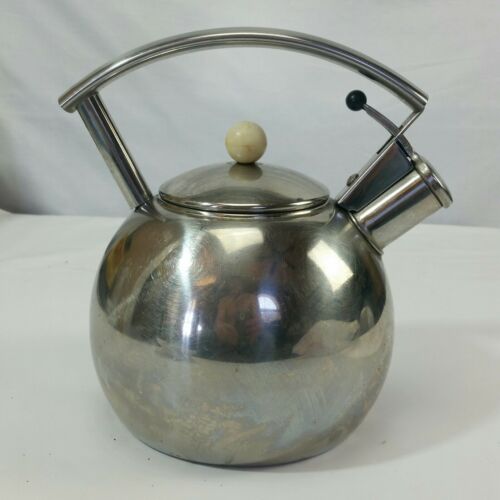 VINTAGE COPCO STAINLESS STEEL WHISTLING TEA POT/ KETTLE Thailand