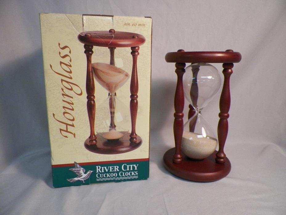 60 Minute Hourglass by River City Cuckoo Clocks (9 inches tall)