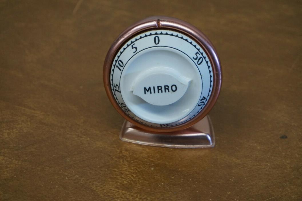 Vintage MIRRO Kitchen Timer COPPER COLORED