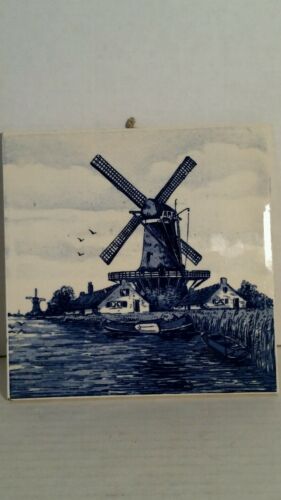 Vintage Holland  trivet/ tile  6 inches