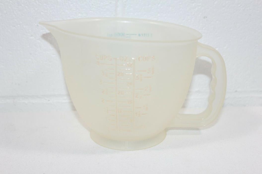 Vintage Tupperware 4 Cup 32 Ounce Measuring Cup Pour Spout #1288 Plastic