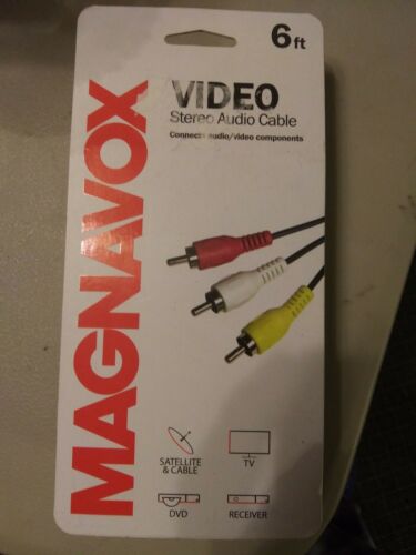 Magnavox MC1000 6 Foot Composite Audio / Video Cable Black