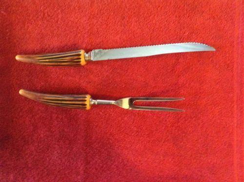 E. Parker & Sons Bakelite Handle Carving Set