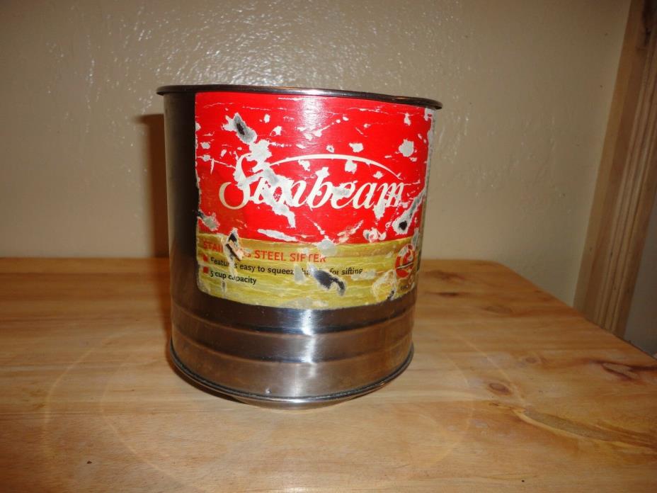 5 Cup Sunbeam Stainless Steel Sifter