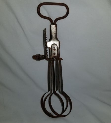 Vintage A&J Egg Beater All Metal Pat. Oct,9-1923