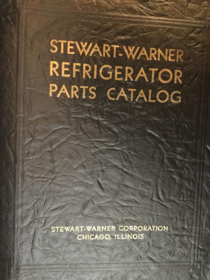 1932 1933 1934 1935 Stewart Warner Antique Refrigerator ILLUSTRATED Parts