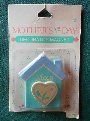 GIBSON GREETING FRIDGE MAGNET Mother's Day HOUSE w HEART REFRIGERATOR Magnet-NOC