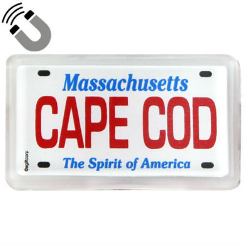 Cape Cod Massachusetts License Plate Acrylic Small Fridge Souvenir Magnet 2