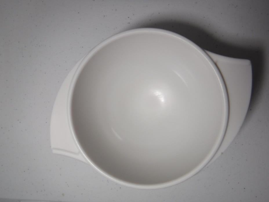 Boontonware Atomic Look Melamine Dish / Bowl #521-A White