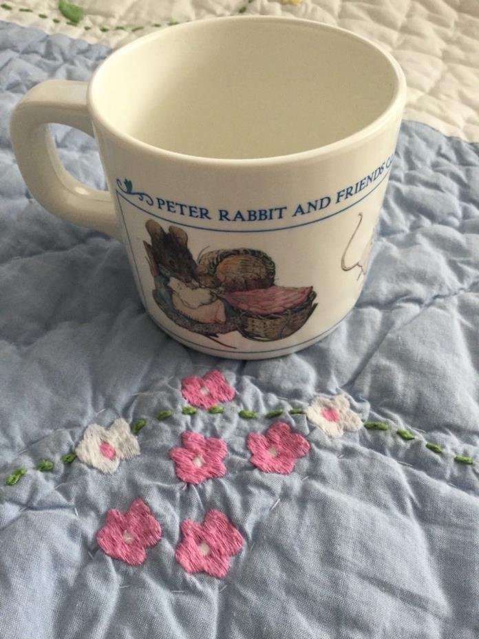 PETER RABBIT and FRIENDS CUP Melamine Plastic BABY MICE Toddler Girl Boy Easter