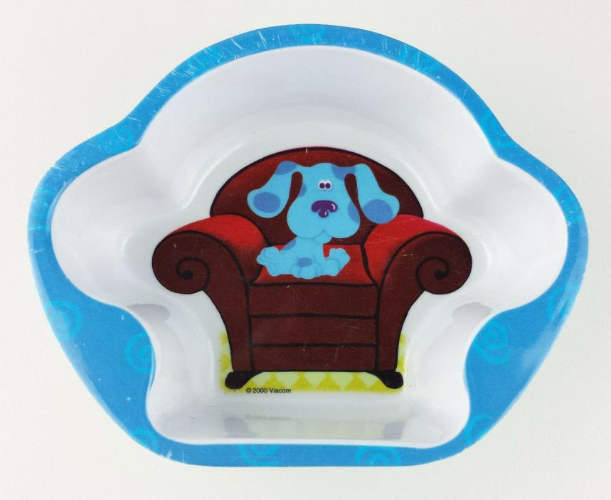 Blues Clues Melamine Childs Cereal Bowl by Zak Designs Chair 2000 Vintage
