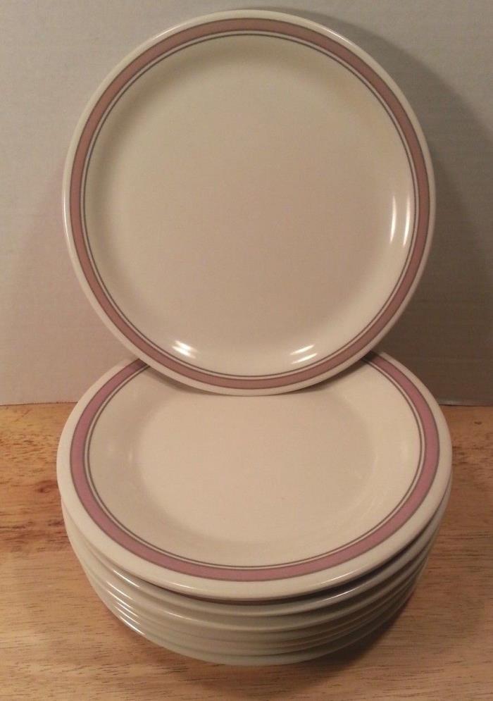 Melamine - Dinner Plates - Vintage Melmac - SET of 8 - Sun coast Dallas TX - USA