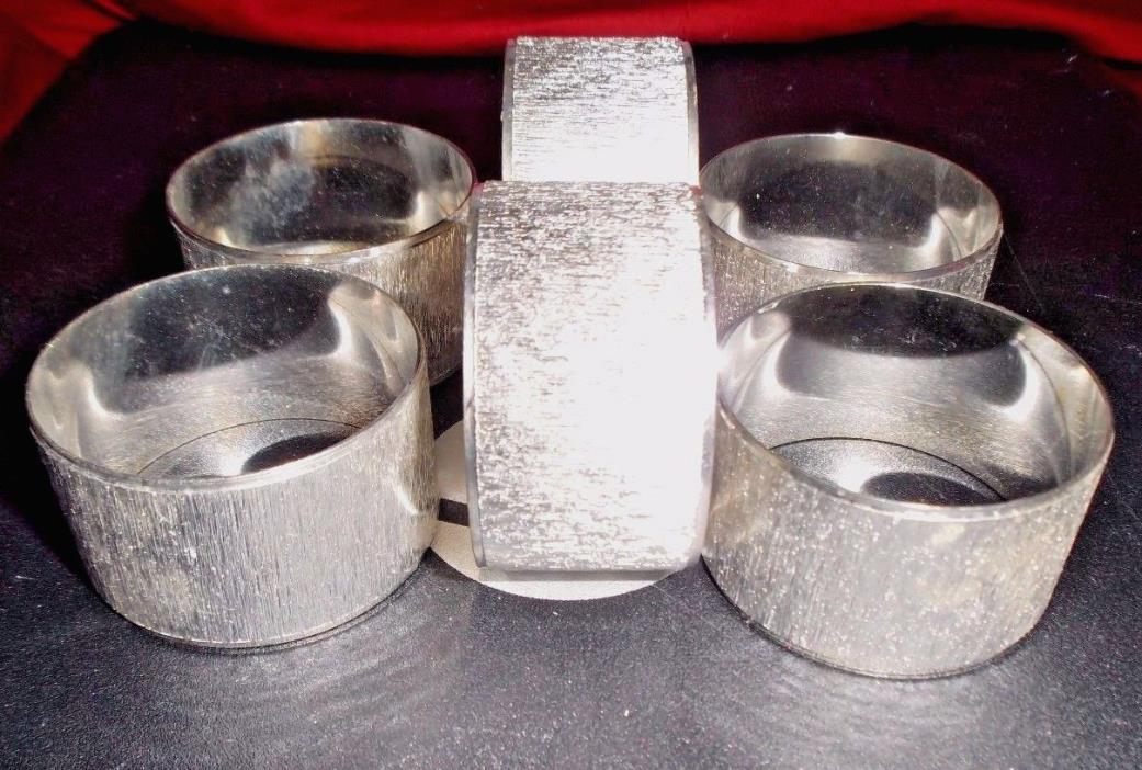 6 Silverplated Napkin Rings