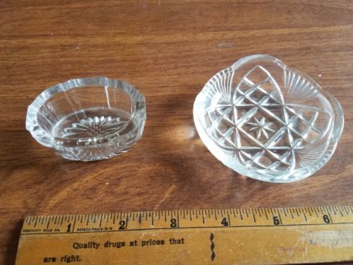 2 Vintage radish salt dipping cups