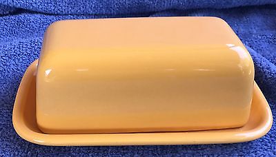 2001 WAECHTERSBACH FUN FACTORY BUTTERCUP YELLOW BUTTER DISH GERMANY