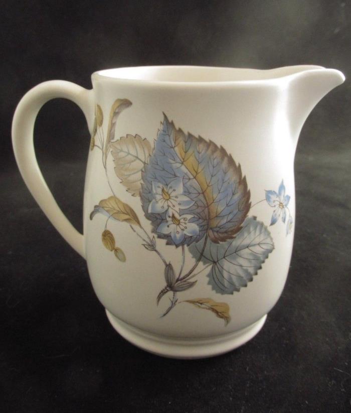 SylvaC Sylva Ceramics Creamer #3204 Staffordshire England Blue Floral 3-3/4