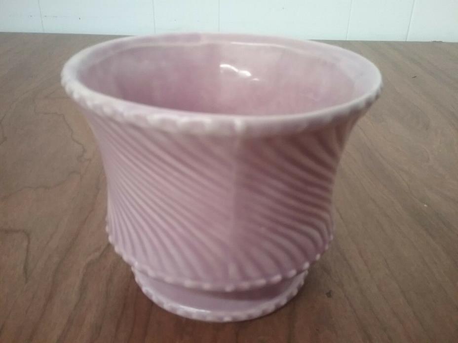 McCoy Rose Pink Vase Ceramic Pottery Holder Flower Pot Planter