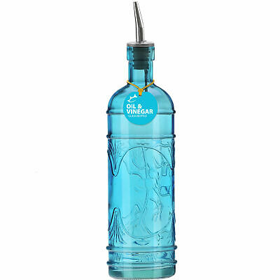 Ebern Designs Olive Branch Recycled Glass Cruet Aqua