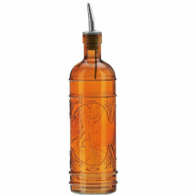 Ebern Designs Olive Branch Recycled Glass Cruet Orange