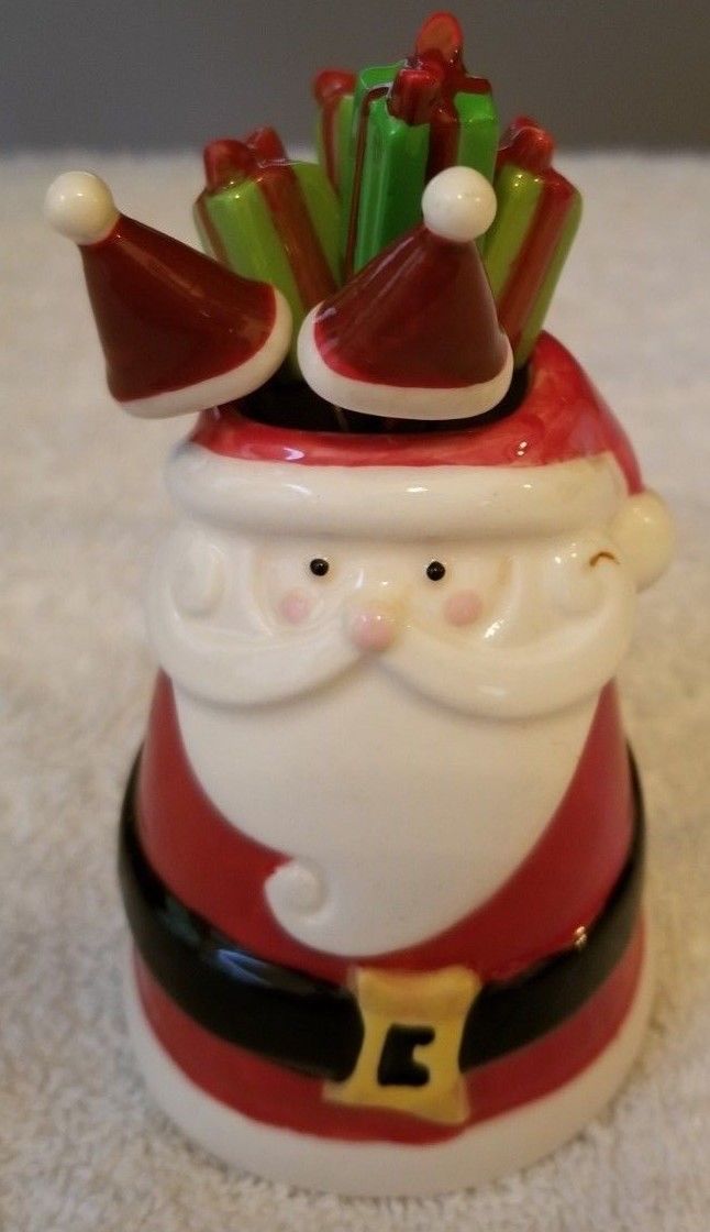 Grassland Roads Christmas Santa Appetizer Picks - Set of 6 Picks