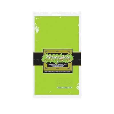 Plastic Rectangular Tablecover - lime green 54