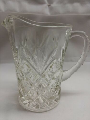 small clear glass pitcher creamer