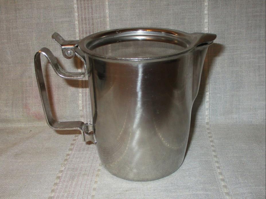 Vintage Gemco Stainless Steel 8 Oz. Creamer Syrup Dispenser Japan