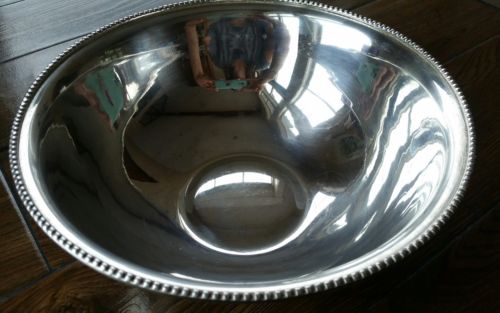 Vintage R.R. International Made in India Collectible Silver Plated Bowl
