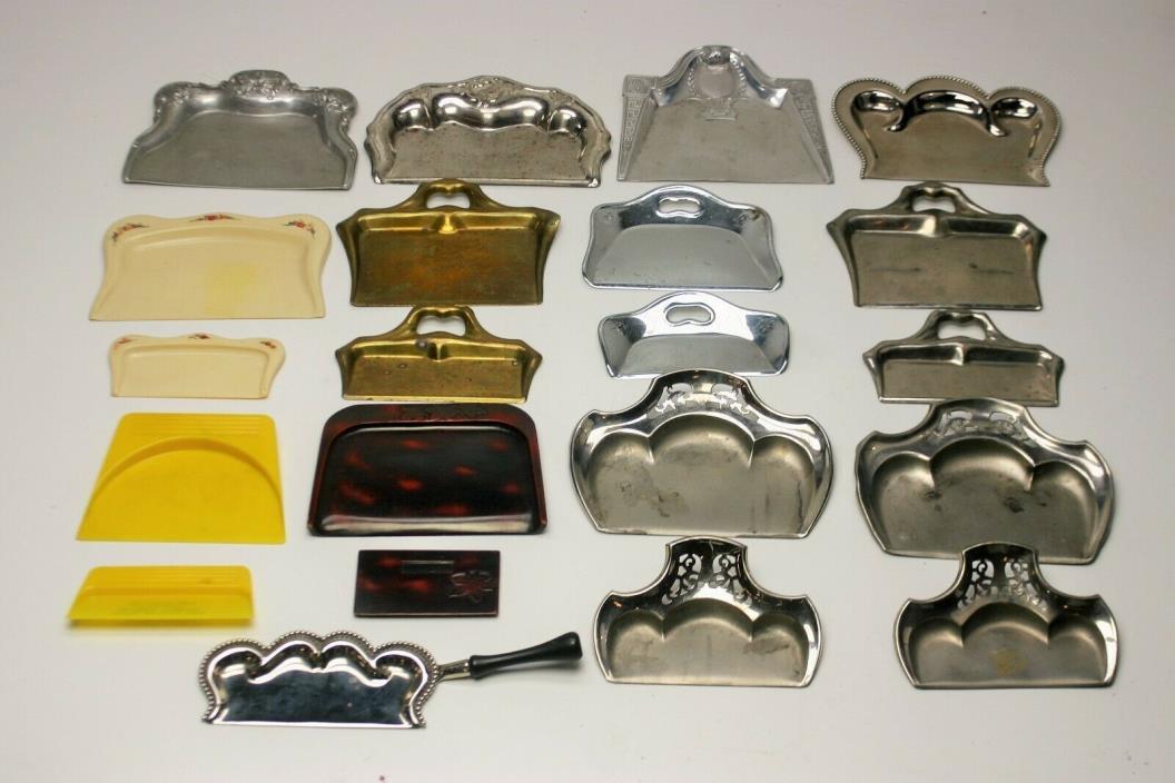 LOT OF 21 Vintage Crumb Tray Catcher Dust Pan ALL FOR CHARITY